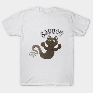 Ghost cat scares you T-Shirt